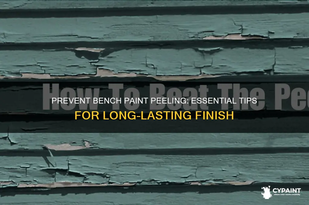 how to keep paint on bench from peeling