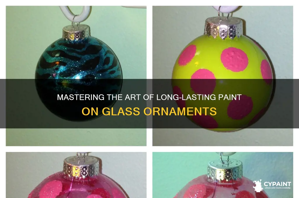 how to keep paint on glass ornaments