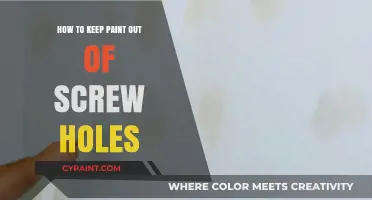 Prevent Paint in Screw Holes: Simple Tips for Clean DIY Projects