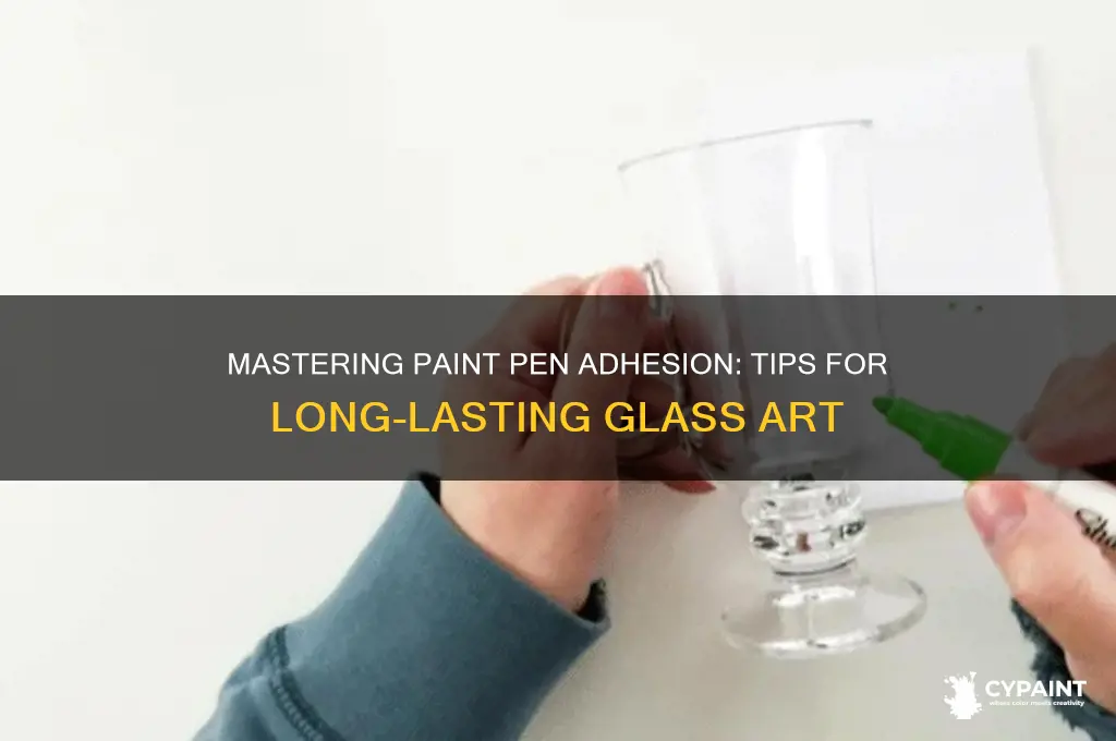 how to keep paint pen on glass