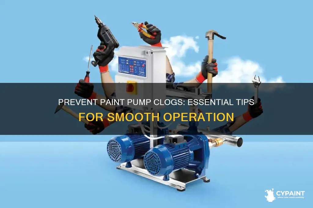 how to keep paint pumps from clogging