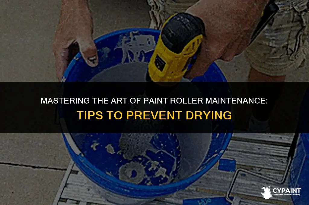 how to keep paint roller from drying out between coats