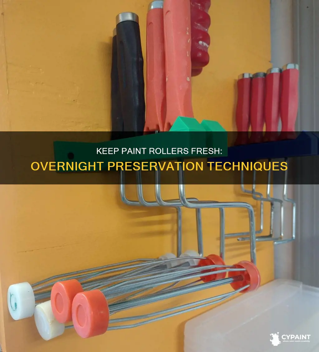 how to keep paint roller from drying out overnight