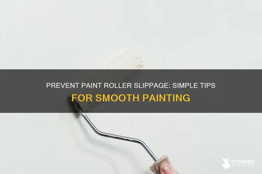 how to keep paint roller from sliding off