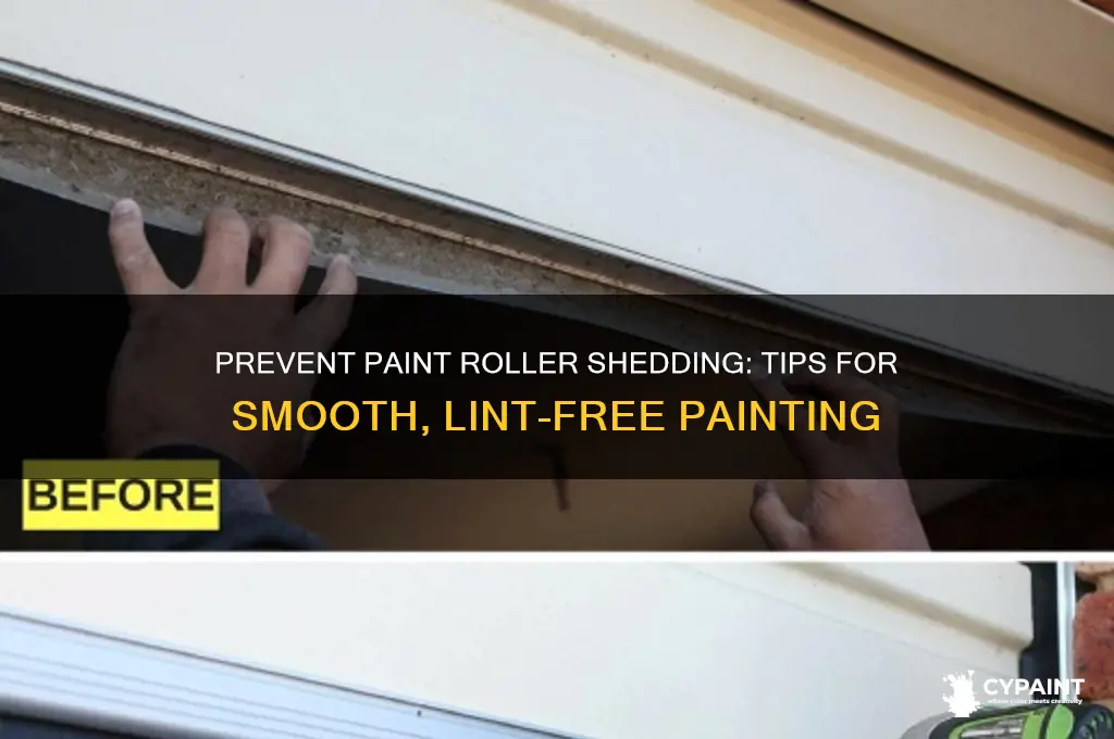 how to keep paint rollers from shedding