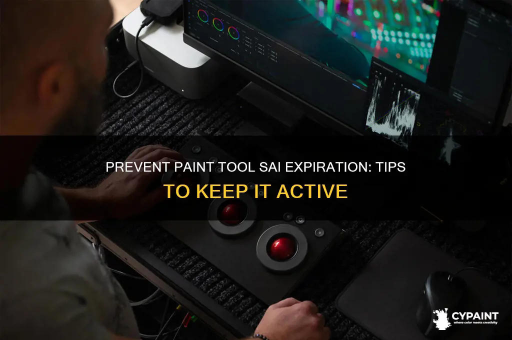 how to keep paint tool sai from expiring