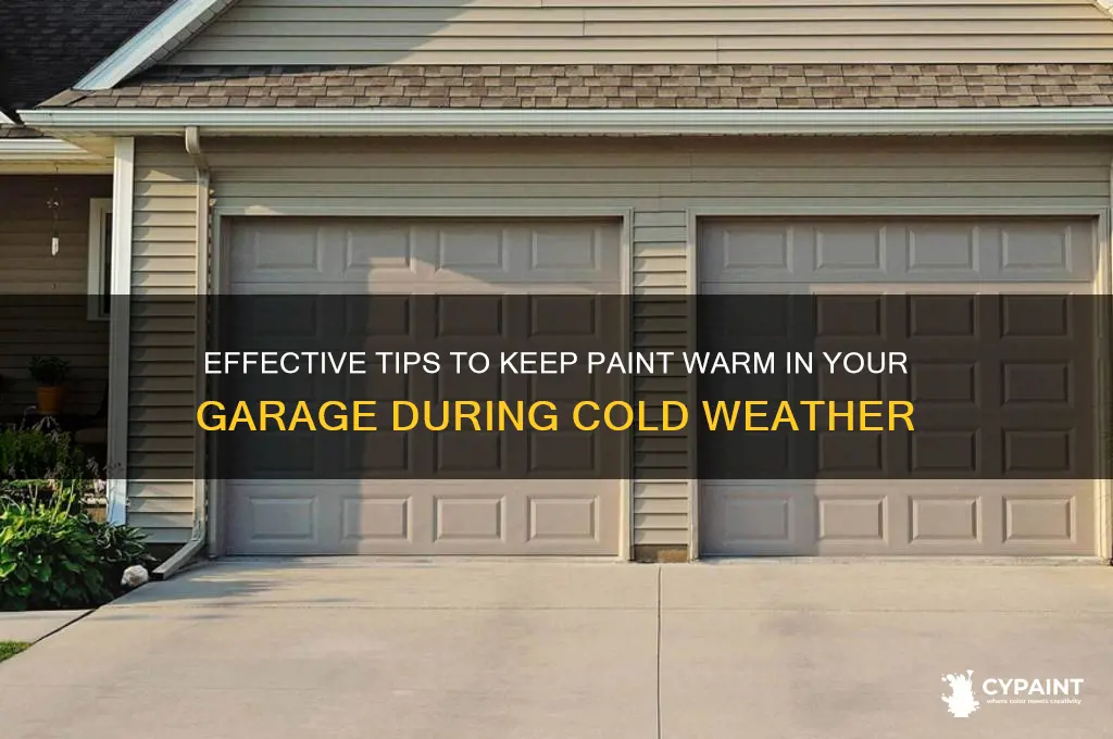 how to keep paint warm in garage