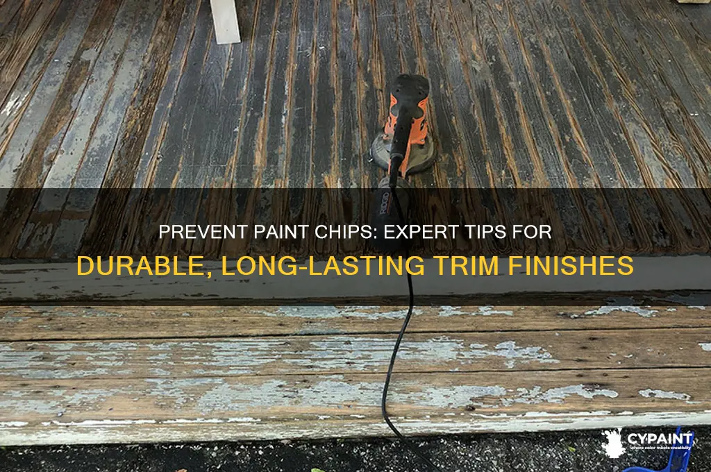 how to keep painted trim from chipping