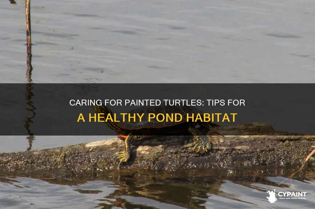 how to keep painted turtles in a pond