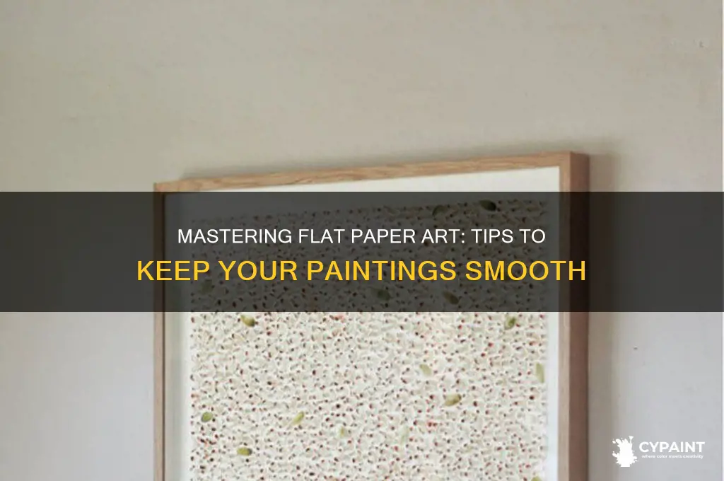 how to keep paintings on paper flat