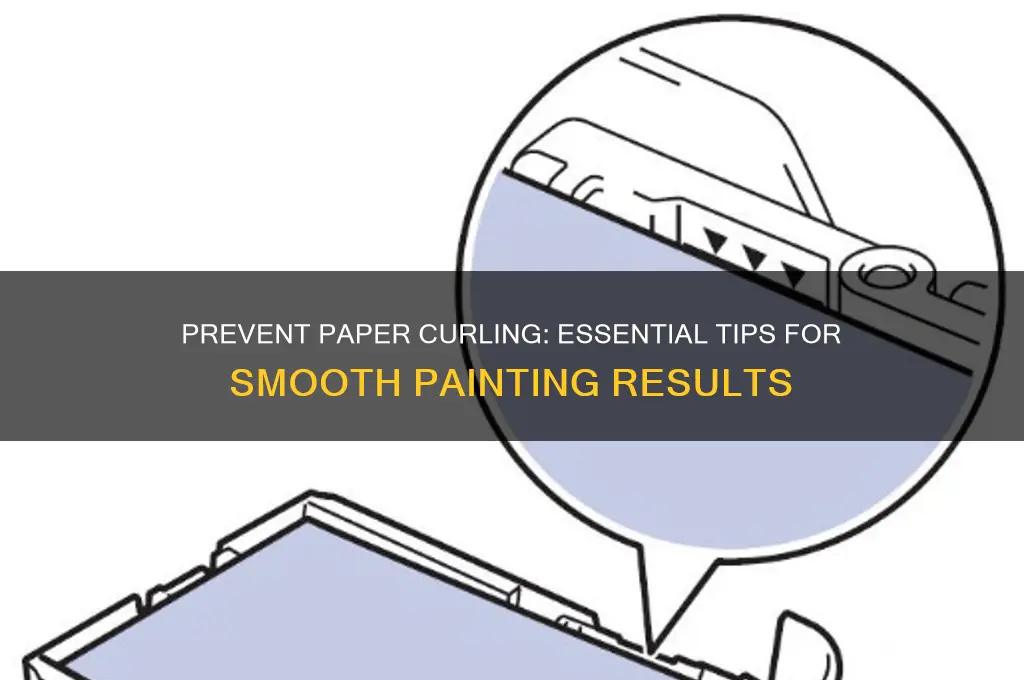how to keep paper from curling when painting