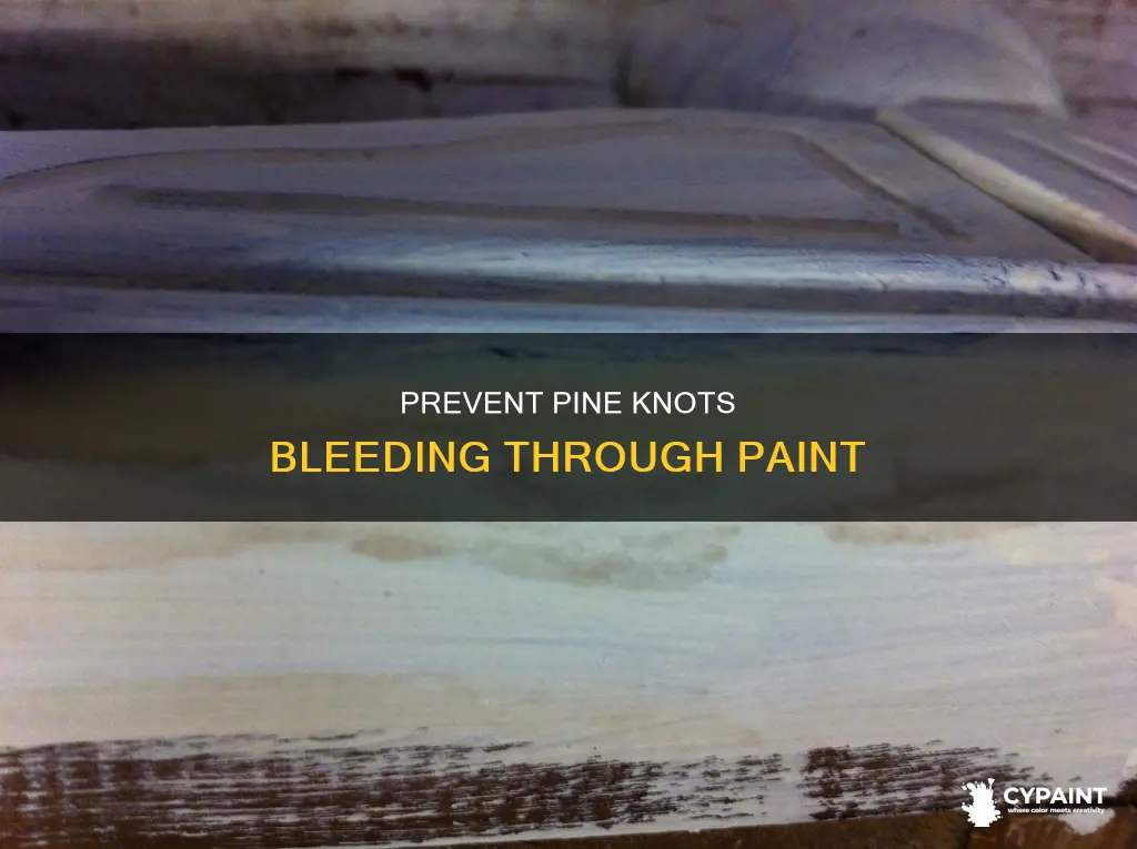 how to keep pine knots from bleeding through paint