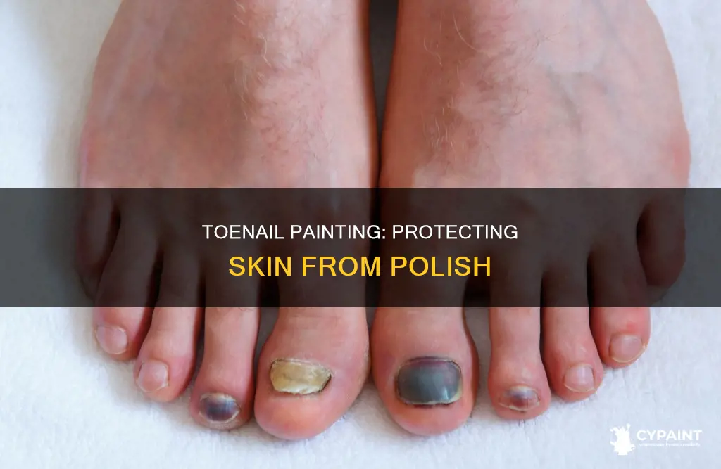 how to keep polish off skin when painting toenails