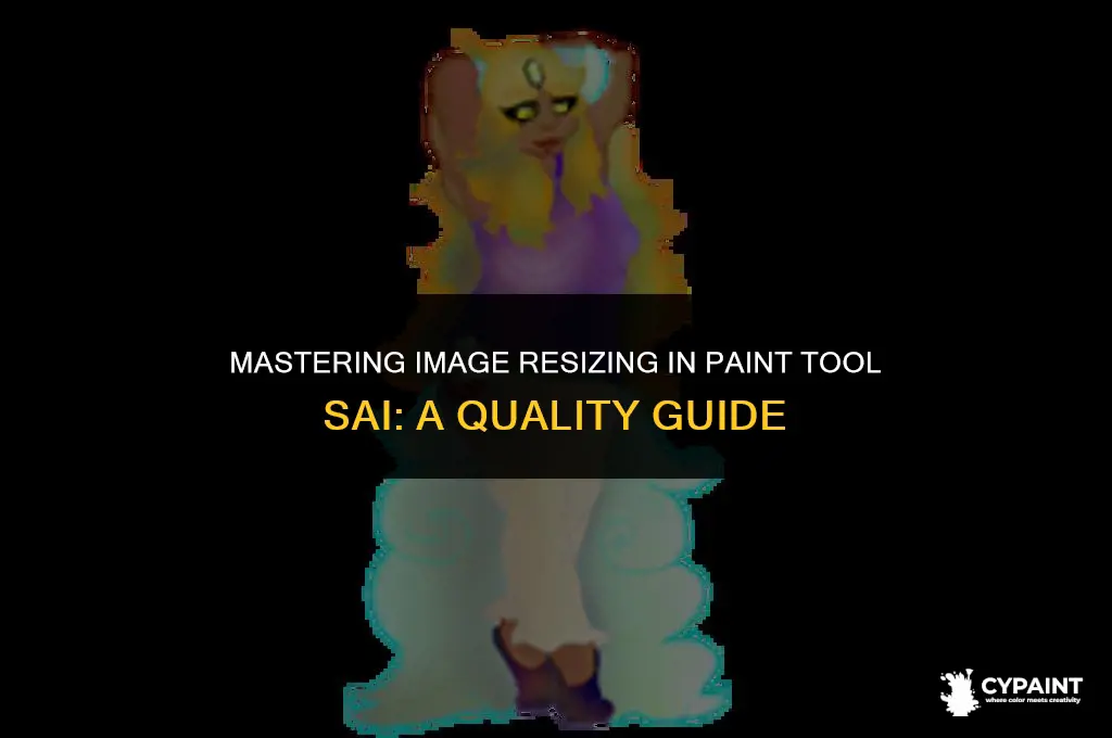 how to keep quality when resizing image paint tool sai