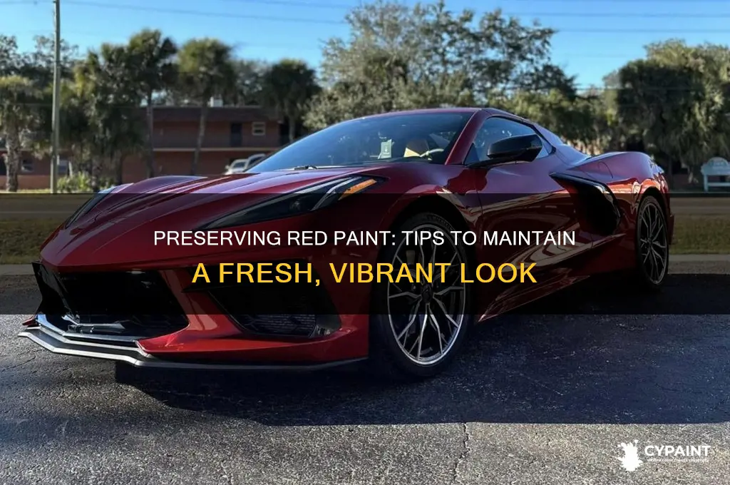 how to keep red paint looking new