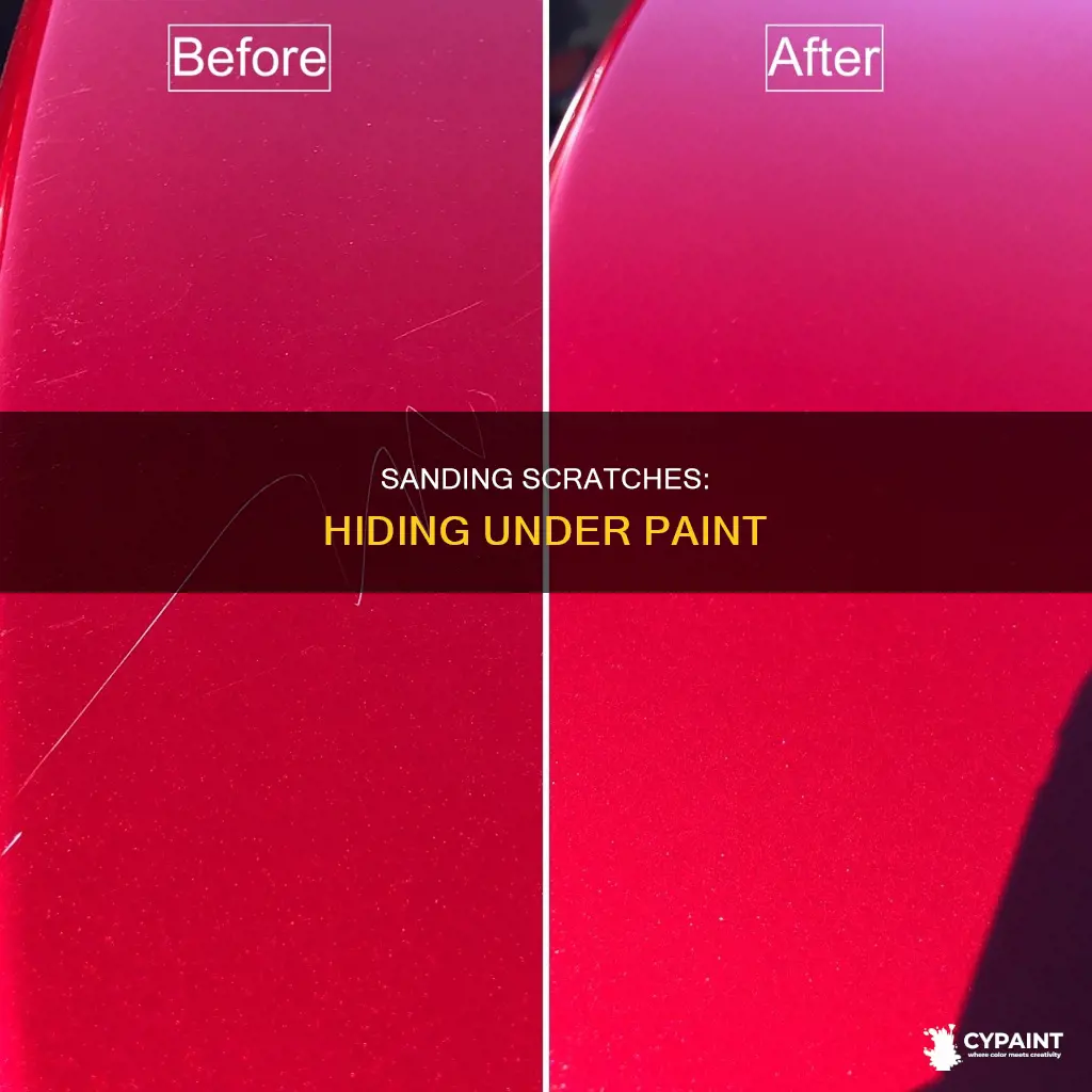 how to keep sanding scratches from showing under paint