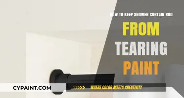 Preventing Paint Tears: Securing Your Shower Curtain Rod