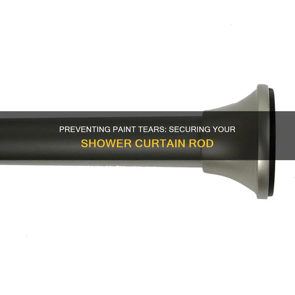 how to keep shower curtain rod from tearing paint