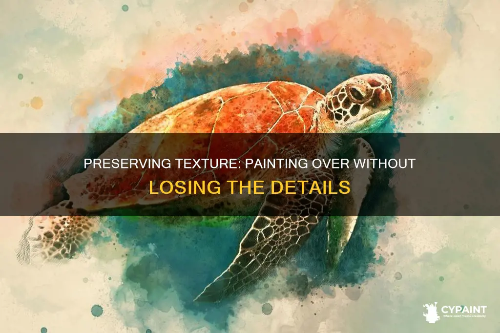 how to keep small texture details when painting over