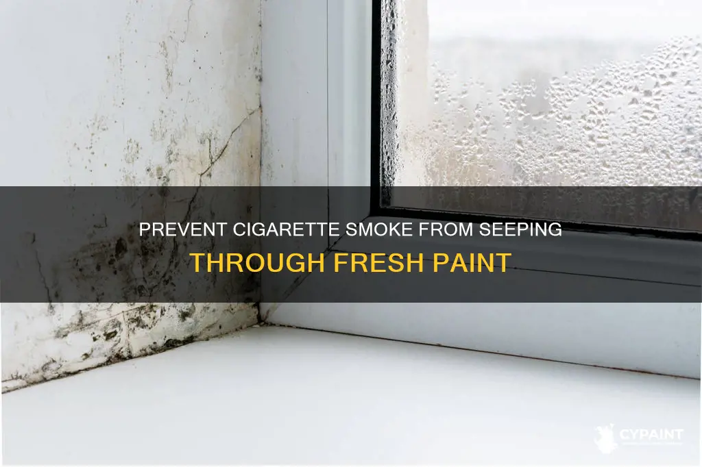 how to keep smoke from seeping through new paint