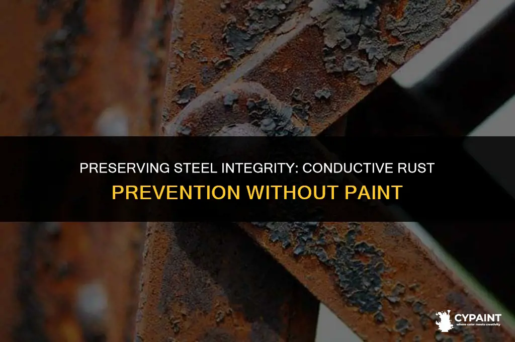 how to keep steel from rusting without paint maintain conductivity