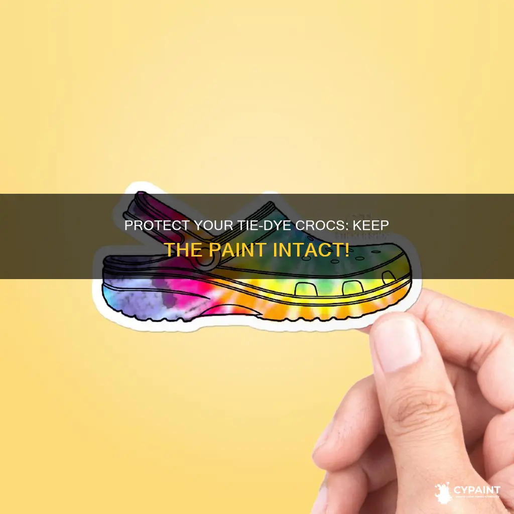 how to keep the paint on tie-dye crocs