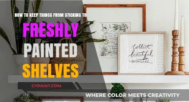 Freshly Painted Shelves: Tips to Prevent Sticking and Ensure Durability
