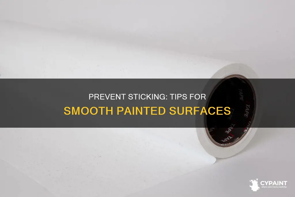 how to keep things from sticking to painted surfaces