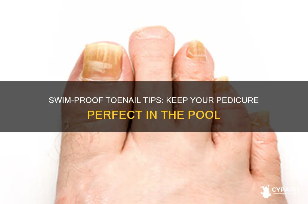 how to keep toenails painted while swimming