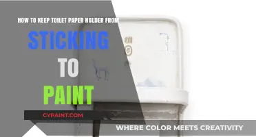 Preventing Toilet Paper Holders from Sticking to Painted Walls