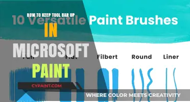 Keeping Tool Bar Always Visible in MS Paint