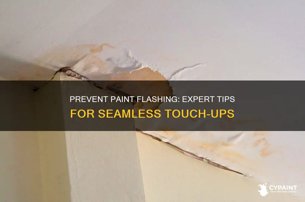 how to keep touch up paint from flashing