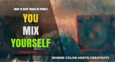 Custom Color Control: Keep Track of Your Mixed Paints