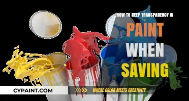 Maintain Paint Transparency: Essential Saving Tips for Clear Results