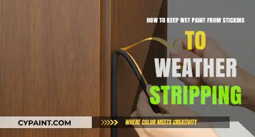 Preventing Wet Paint from Adhering to Weather Stripping: A Guide
