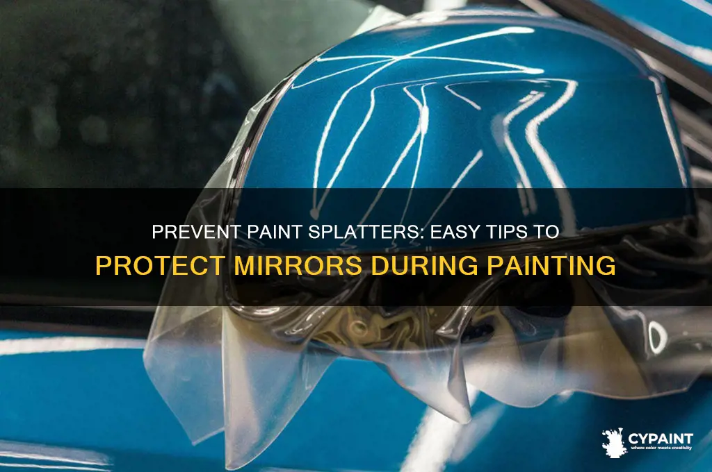 how to keep wet paint off mirror