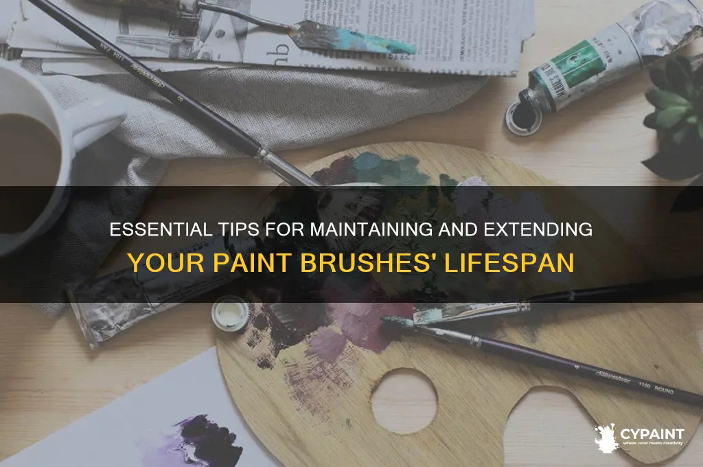 how to keep your paint brishes nice tips