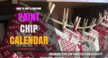 Crafting a Pantone Paint Chip Calendar: A Knitter's Creative Guide