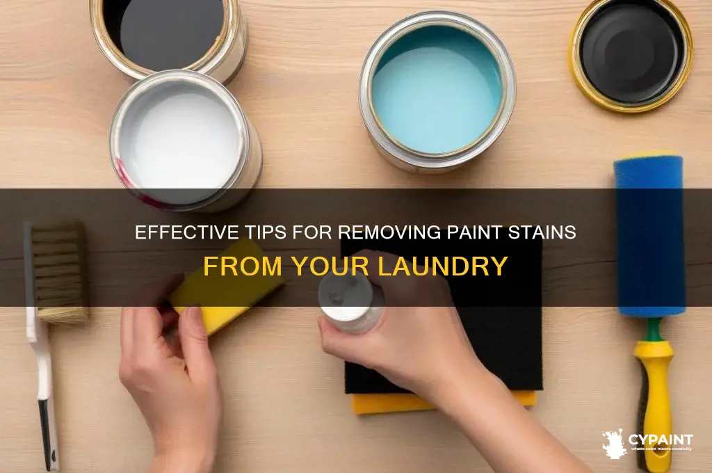 how to launder clothing with paint stains