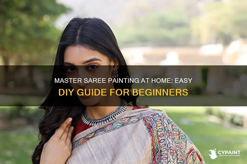 how to learn saree painting at home