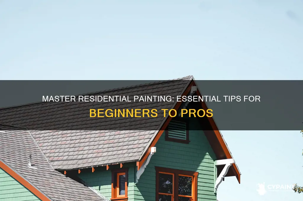 how to learn to do residential painting