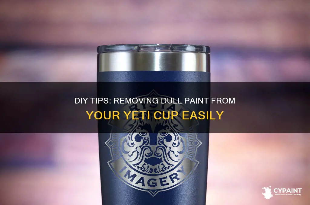 how to leave a yeti cup dull painted