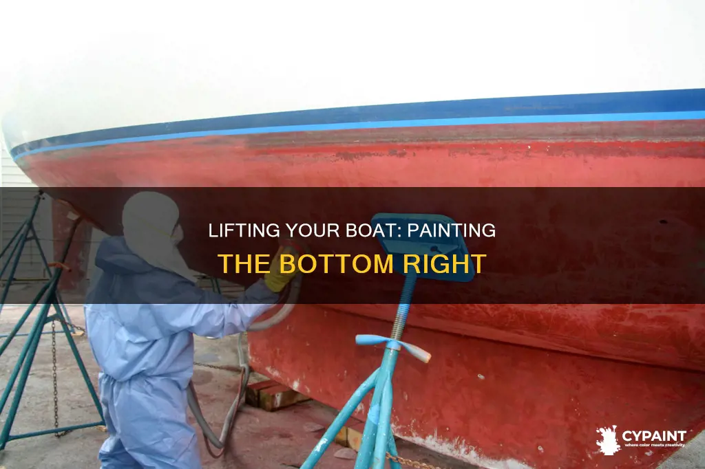 how to lift boat off trailer to paint bottom
