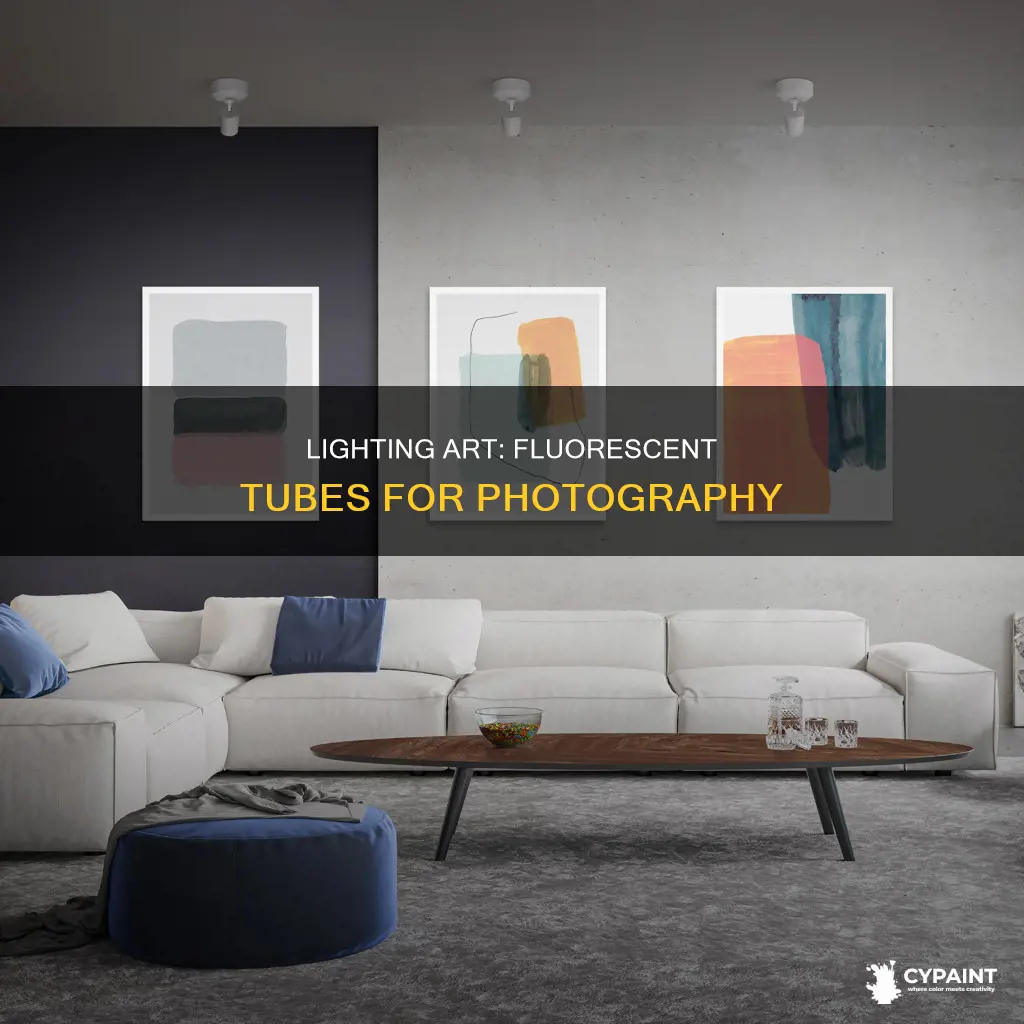 how to light a painting with flourescent tubes photography