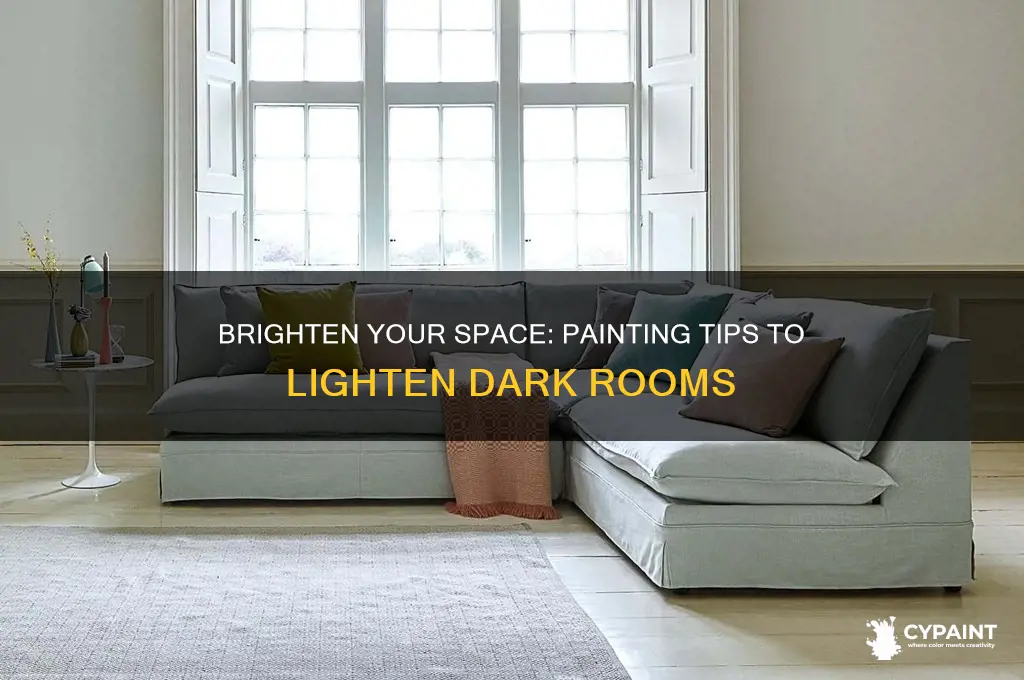 how to lighten a dark room with paint