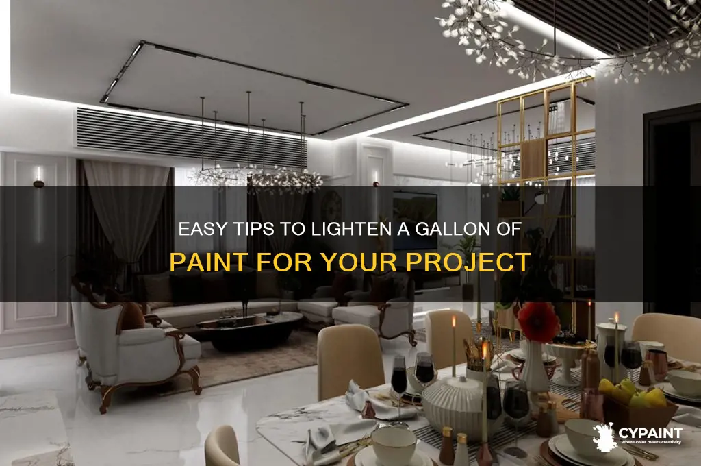 how to lighten a gallon of paint