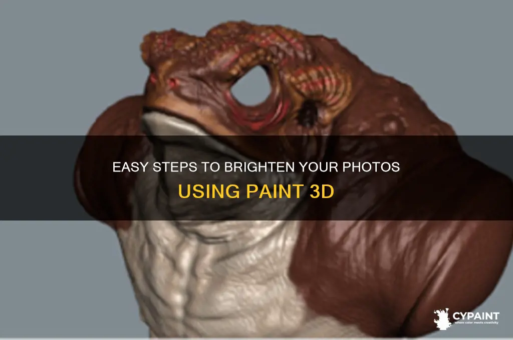 how to lighten a photo in paint 3d
