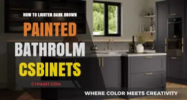 Lighten Dark Brown Bathroom Cabinets: Easy Painting Tips & Tricks