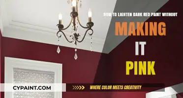Mixing Mastery: Lightening Dark Red Paint Without Pink Hues
