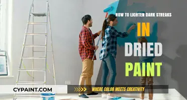Effective Techniques to Lighten Dark Streaks in Dried Paint